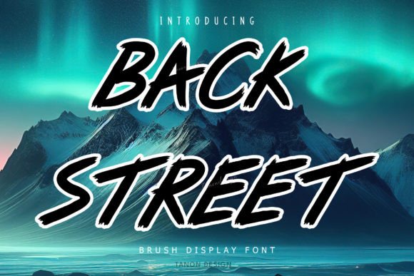 Back Street Font for Editorial Design