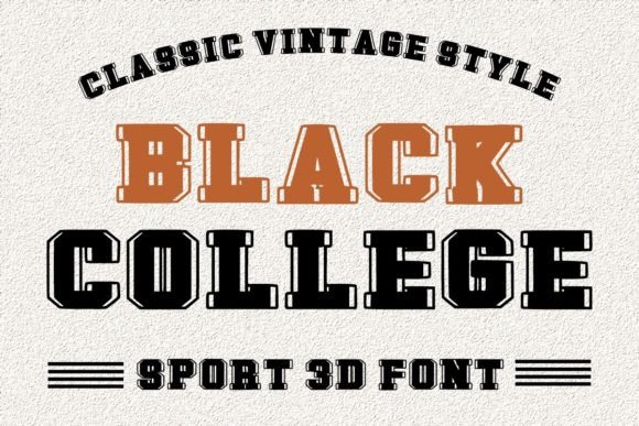 Black College Font Review