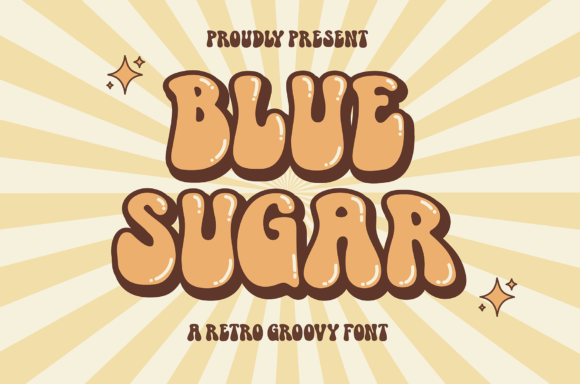 Blue Sugar Font for Creative Design