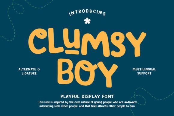 Clumsy Boy Font for Creative Brands