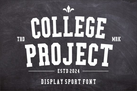 College Project Font for Bold Branding