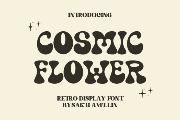 Cosmic Flower Font for Creative Branding