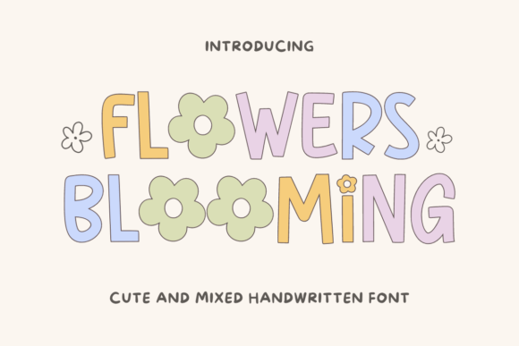 Flowers Bloooming Font