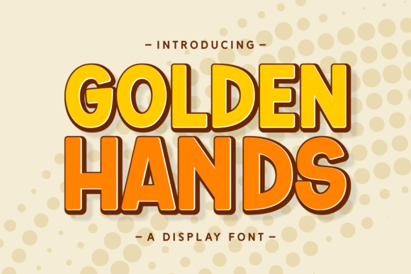 Golden Hands Font for Creative Makers