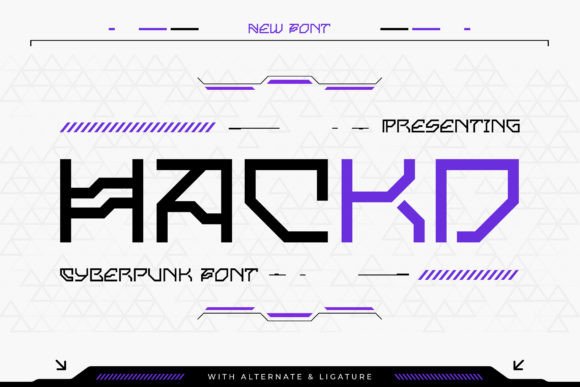 Hackd: A Cyberpunk Font for Bold Branding