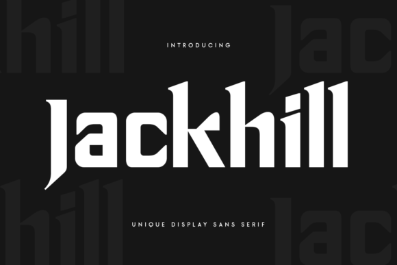 Jackhill Font for Creative Projects