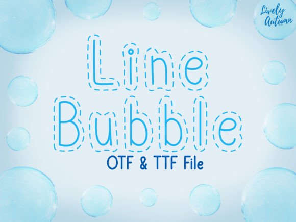 Line Bubble: A Joyful Font for Creative Projects