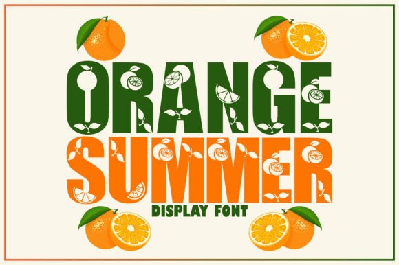 Orange Summer Font for Business Branding