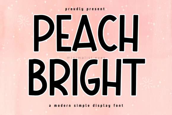 Peach Bright Font for Creative Projects