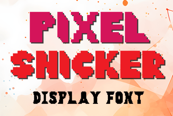 Pixel Snicker Font for Creative Campaigns
