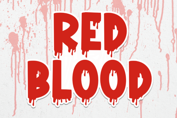 Red Blood Font for Bold Campaigns