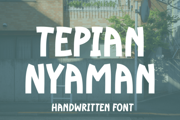 Tepian Nyaman: A Bold Font for Business Branding