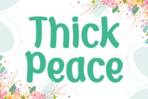 Thick Peace Font for Creative Design